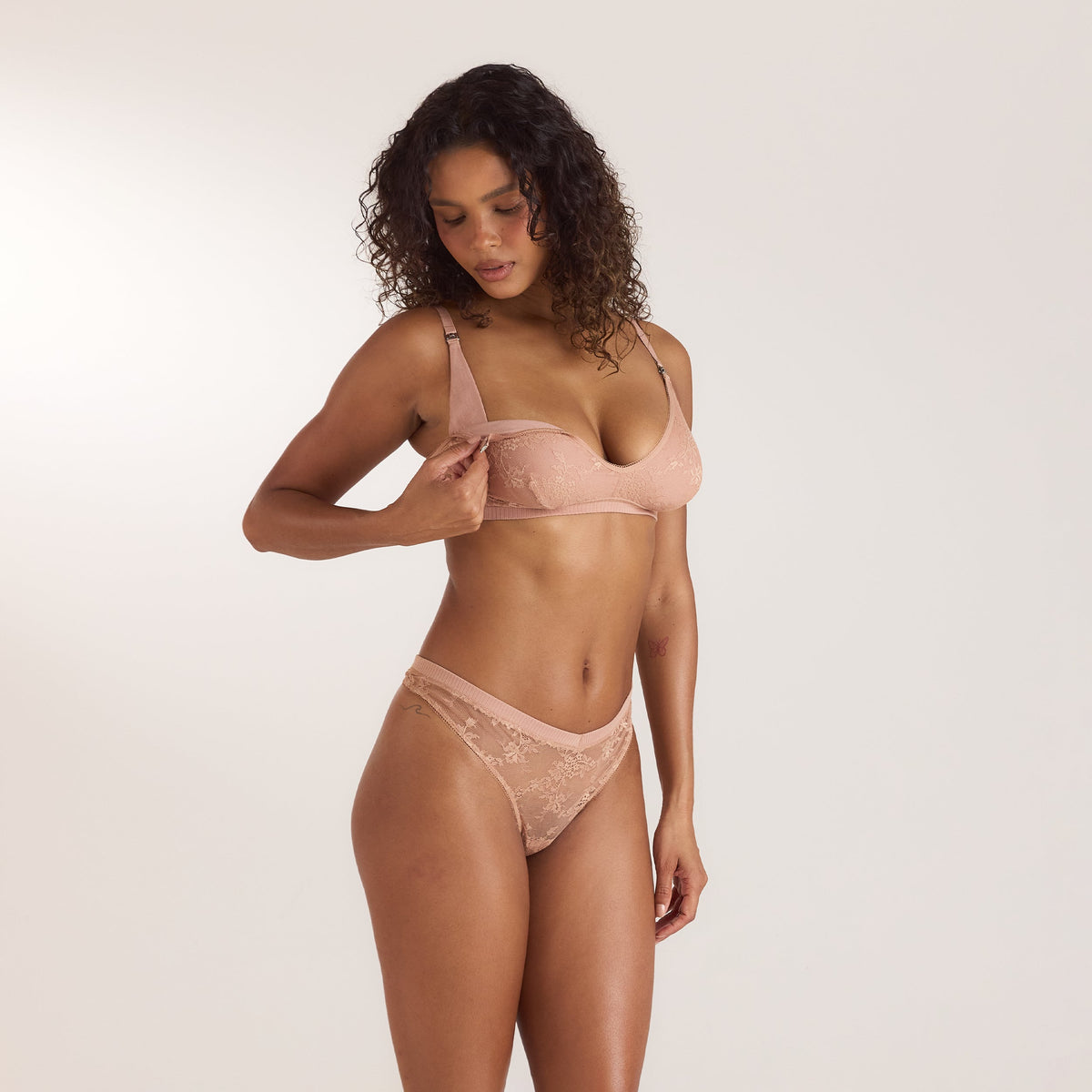 Lounge Lace Nurture Nursing Bra - Honey