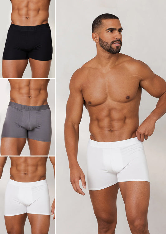 Lounge Men's Luxe Boxers (3 Pack) - Multipack