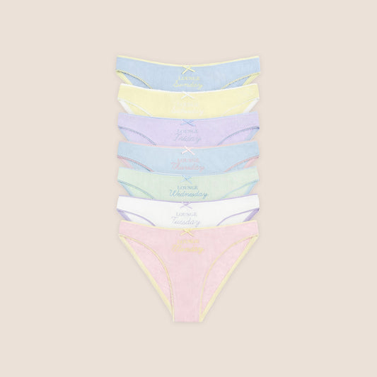 Lounge Days of the Week Briefs (7-Pack) - Multicolour Pastel