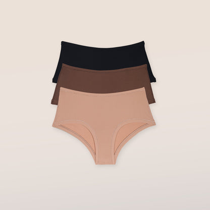 Lounge Nude Boyshorts (3 Pack) - Multi
